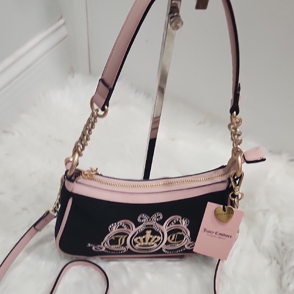 🔹Host Pick 🔹Juicy Couture Exclusive Liquorice/pink  Lovers Club Bag Wallet Set - Picture 8 of 14